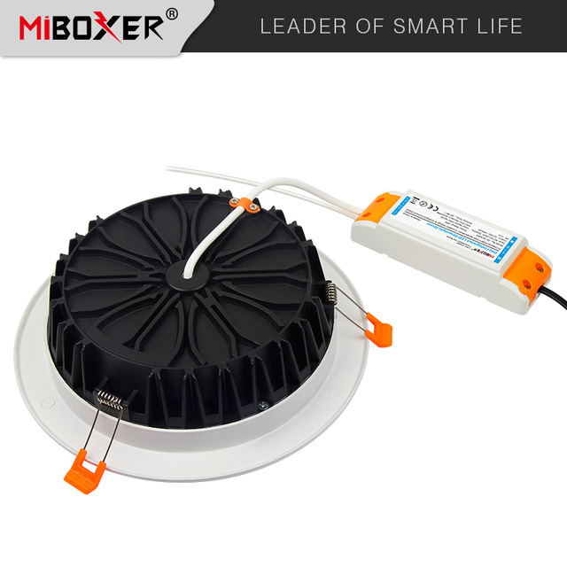 Miboxer DALI vezérlésű kerek LED panel mélysugárzó lámpa 25W RGB+CCT