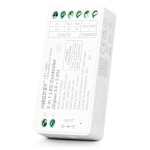 Miboxer FUT035Z+ 2in1 (Mono/CCT) univerzális LED szalag vezérlő 12-24V 12A RF Zigbee 3.0 PUSH