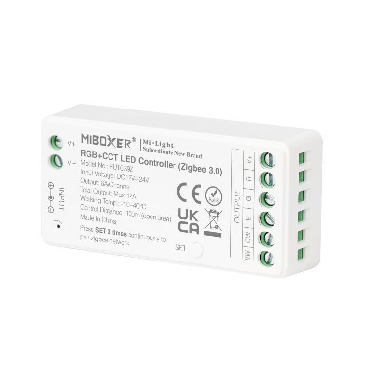 Miboxer Full Color RGB-CCT Zigbee 3.0 LED szalag vezérlő12-24V