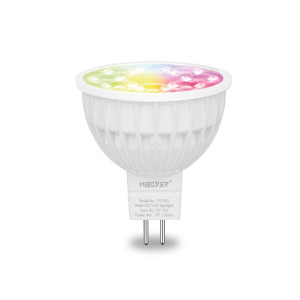 Miboxer RGB-CCT színes és fehér LED szpot égő MR16 12V 4W 280lm RF