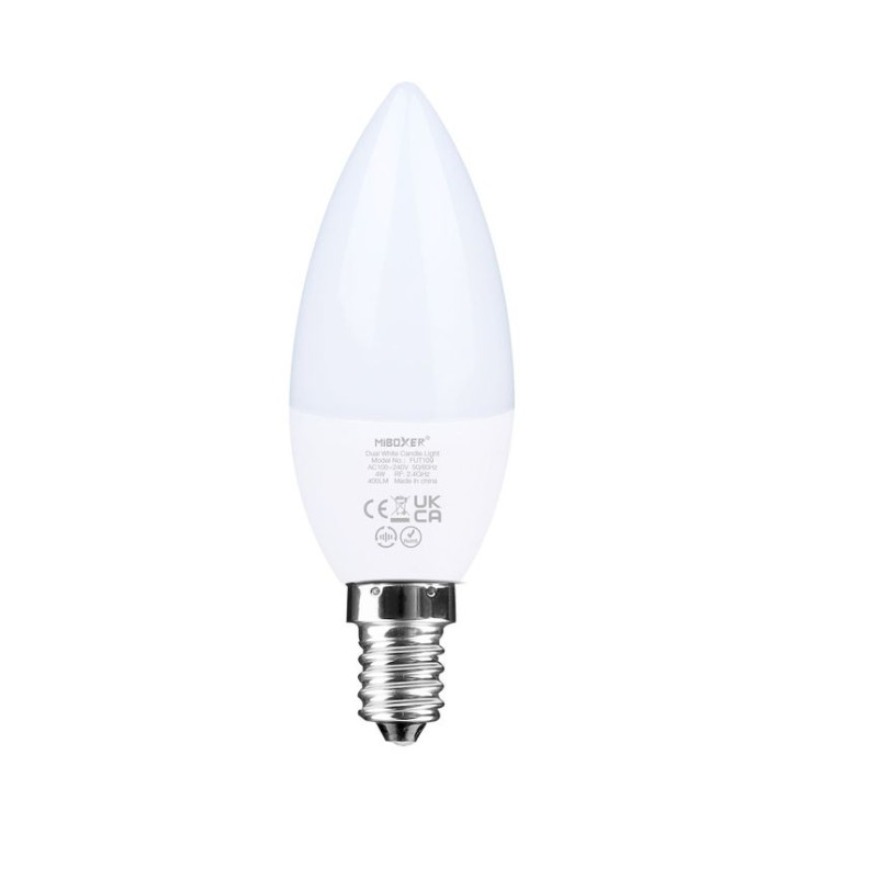 Miboxer (Mi-Light) LED gyertya égő E14 4W 400lm CCT állítható fehér árnyalat