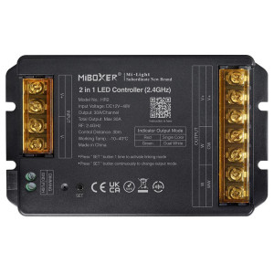 Miboxer HR2 2in1 (Mono/CCT) univerzális LED szalag vezérlő max.1440Watt 30A 12-48VDC RF PUSH MESH
