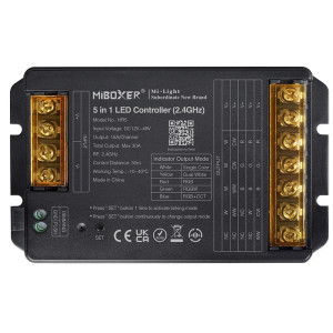 Miboxer HR5 Multifunkciós (5in1) LED szalag vezérlő max.1440Watt 30A 12-48VDC