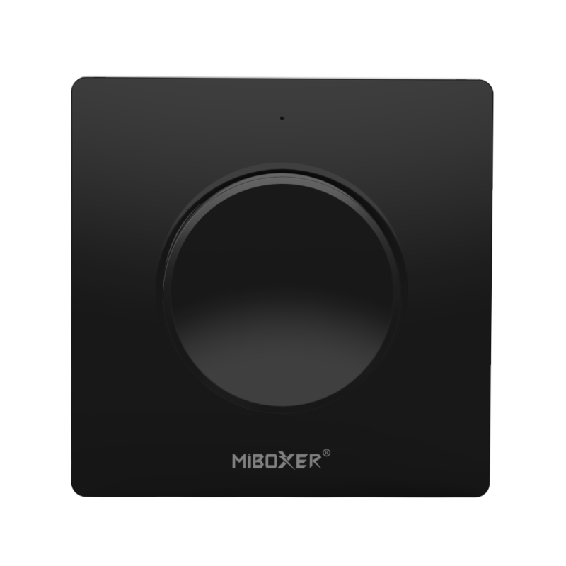 Miboxer Fali tekerőgombos fényerőszabályozó RF-rádiós Fekete