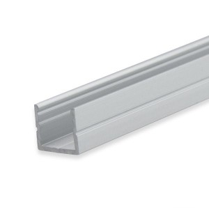 Eloxált alumínium LED profil 10 x 9,2 mm 2 méteres szál opál fedővel