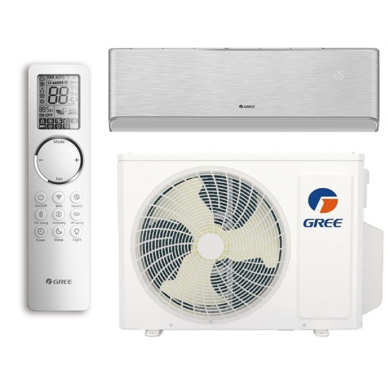 GREE Airy inverter 7,1 kW Prestige klíma szett WiFi, 3D légáram, téliesített, AI-intelligencia, UV szűrő