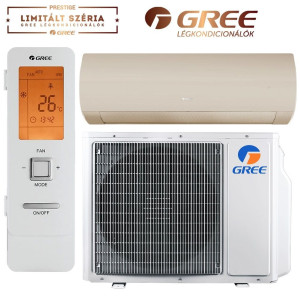 GREE Champagne X GWH09ACC-S6DBA1A Split Klíma Limitált széria Pezsgő R32 WiFi 2,4GHz 2,7KW