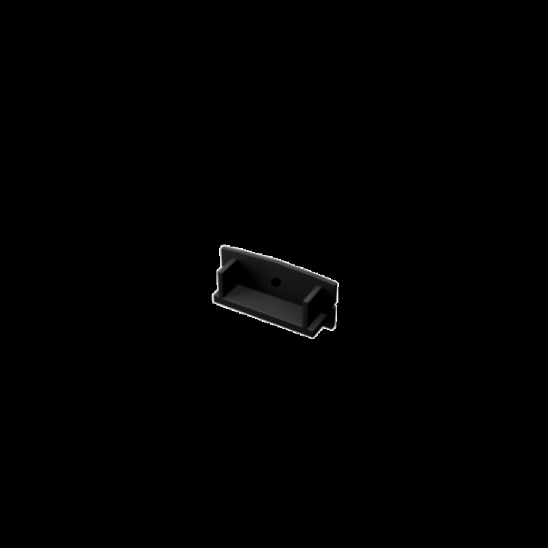 Végzáró SF3 fekete alumínium LED profilhoz "Teli"