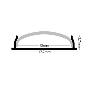 Hajlítható alumínium LED profil opál burával