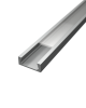 Aluminium LED profil SF6 ezüst színű eloxált víztiszta fedővel