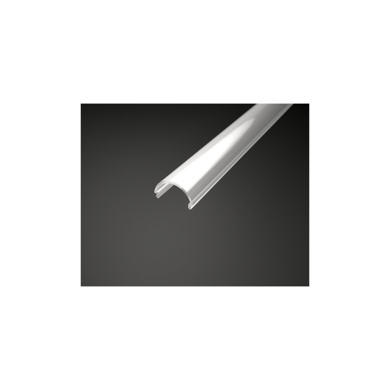 SF8 opál tejfehér félköríves fedő LED szalag profilhoz