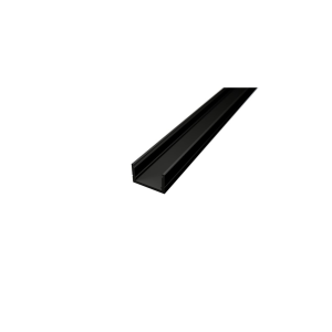 Alumínium LED szalag "U" profil SF8B (SZxM 19.8x10.1mm) fekete eloxált fedő nélkül
