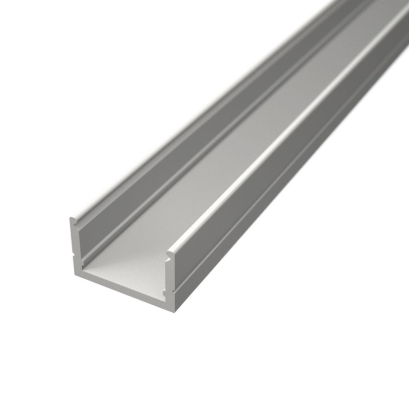 Alumínium LED szalag "U" profil SF8W (SZxM 19.8x10.1mm) fehér eloxált fedő nélkül