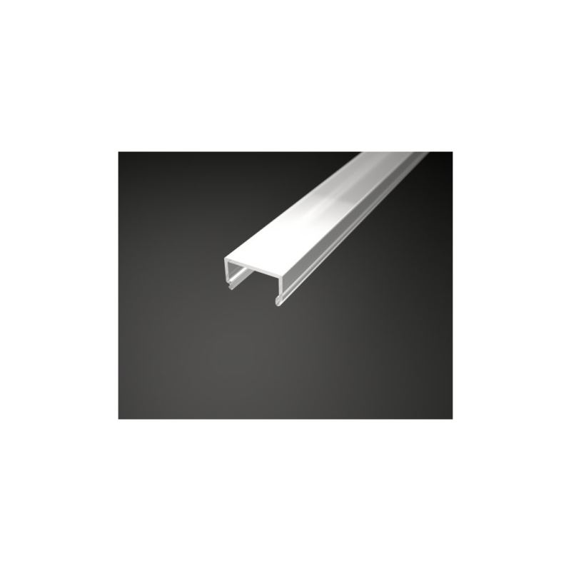 SF9 opál tejfehér magasított fedő LED szalag profilhoz