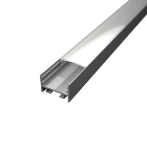 U alakú SF11 LED szalag profil ezüst eloxált opál fedővel (16.6x10.6mm)