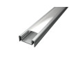 U alakú SF13 LED szalag profil ezüst eloxált opál fedővel (24x10mm)