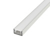 Falon kívüli alumínium LED szalag profil SF31S-O ezüst eloxált opál búrával 12x7mm - HUGOLED