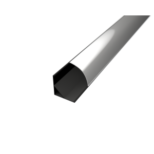 LEDPROFILES Alumínium sarok LED profil LP202B fekete eloxált opál fedővel