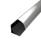 LEDPROFILES Alumínium sarok LED profil LP202B fekete eloxált opál fedővel