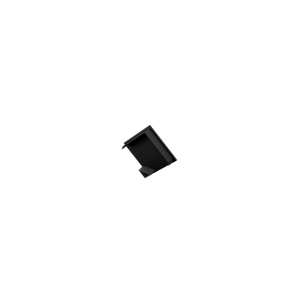 Végzáró LP203 fekete alumínium LED profilhoz teli