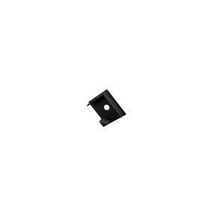 Végzáró LP203 fekete alumínium LED profilhoz lyukas