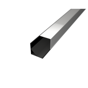 LEDPROFILES Alumínium sarok LED profil LP203B fekete eloxált opál fedővel