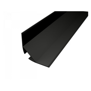 Sarok alumínium LED szalag profil C4 (SZxM 29.7x29.7mm) fekete eloxált fedő nélkül