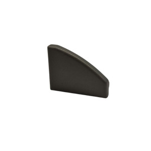 Jobb végzáró CR6 LED szalag Sarokprofilhoz Fekete