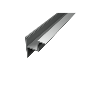 Homlokzat világító Alumínium LED szalag profil R7 (SZxM 35.5x45mm) álmennyezethez ezüst eloxált fedő nélkül
