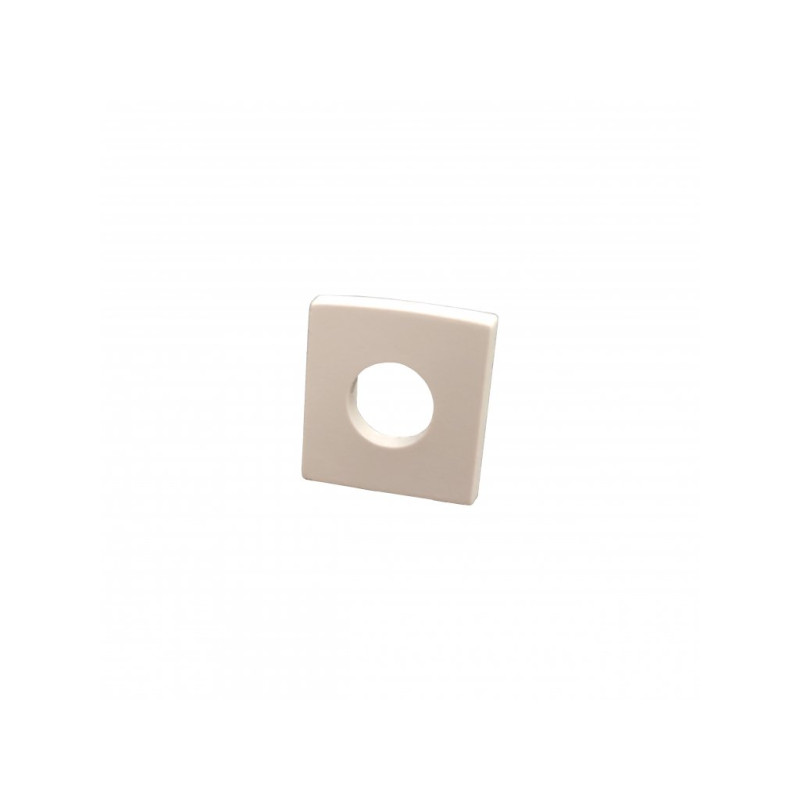 Végzáró R10 süllyesztett LED szalag profilhoz lyukas szürke műanyag