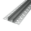 Alumínium LED profil hidegburkolathoz opál fedővel csempeközi szereléshez R12 ezüst színű