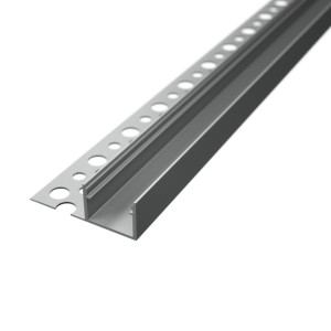 Alumínium LED profil hidegburkolathoz opál fedővel R13 ezüst színű