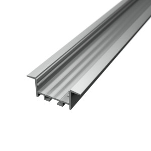 Süllyesztett R20 LED szalag profil gipszkartonhoz 35x14mm ezüst eloxált