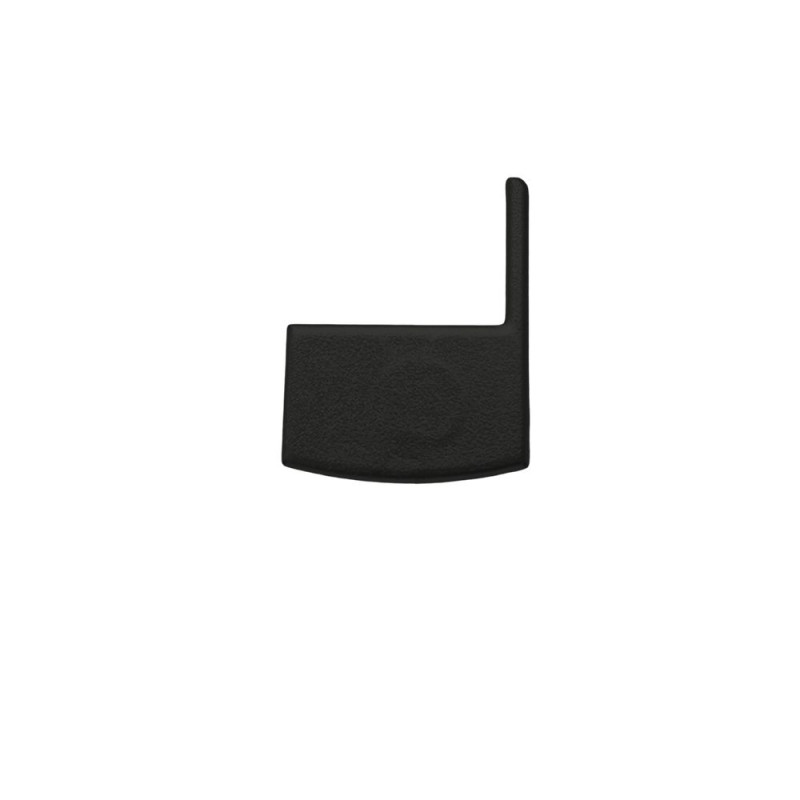 Bal végzáró T-E LED szalag Lépcsőprofilhoz Fekete