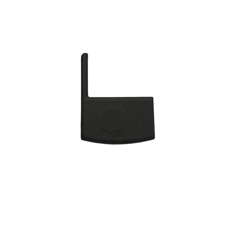 Jobb végzáró T-E LED szalag Lépcsőprofilhoz Fekete