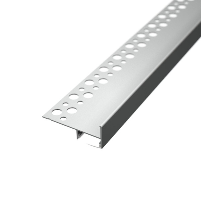 Lépcső világító LED szalag profil padlólaphoz eloxált ezüst