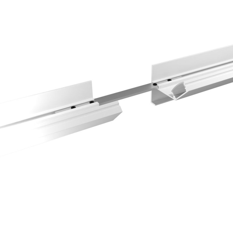 Gipszkarton CEW1 LED szalag profil rejtett világításhoz opál fedővel