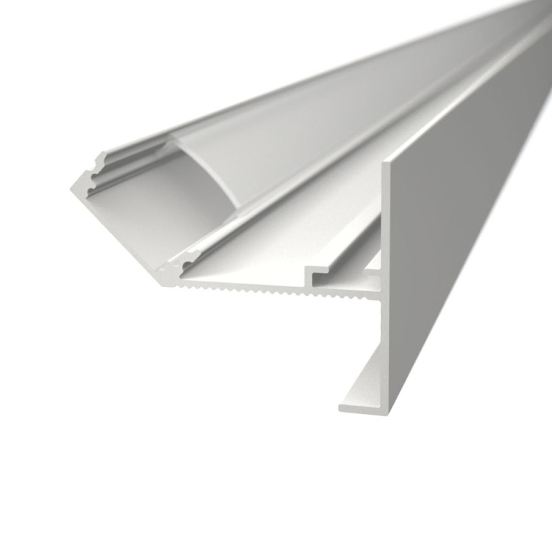 Gipszkarton CEW1 LED szalag profil rejtett világításhoz opál fedővel