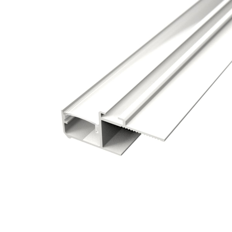 Gipszkarton LED szalag profil mennyezeti rejtett világításhoz alumínium eloxált fehér