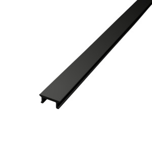 Fekete fedél Mini U és Süllyesztett LED szalag profilhoz