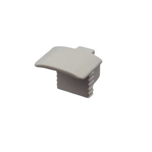 Végzáró Süllyesztett Mini LED szalag profilhoz teli szürke