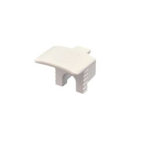 Végzáró Süllyesztett Mini LED szalag profilhoz lyukas fehér