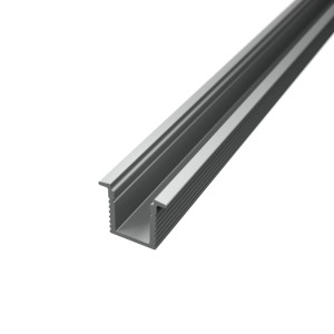 Süllyesztett Mini LED szalag profil 10,7x9mm eloxált ezüst