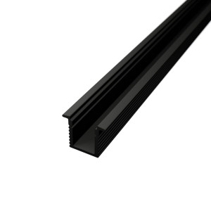 Süllyesztett Mini LED szalag profil 10,7x9mm eloxált fekete