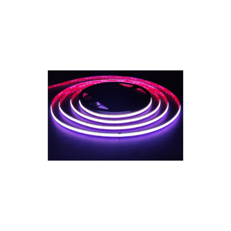 LED COB LED szalag 840 LED/m 15 W/m 24V RGB színváltós 10mm széles IP20