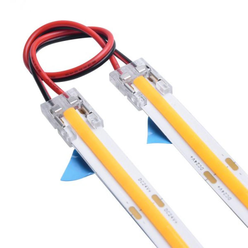 COB LED szalag sarok és összekötő csatlakozó 8mm széles 15cm hosszú