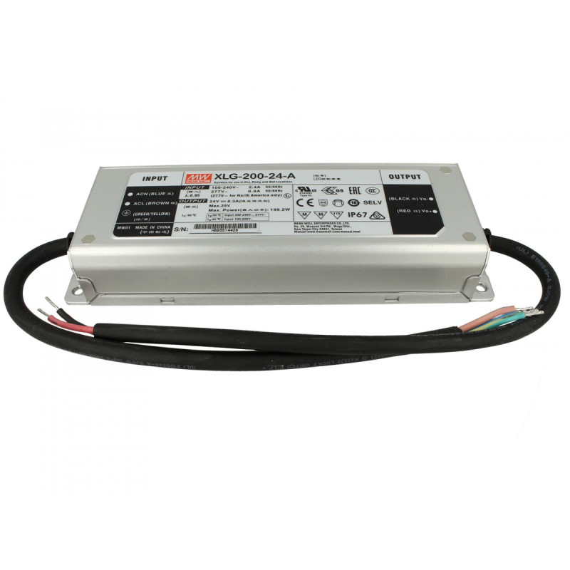 Mean Well XLG-200-12-A tápegység 12VDC 8,3A 200W IP67