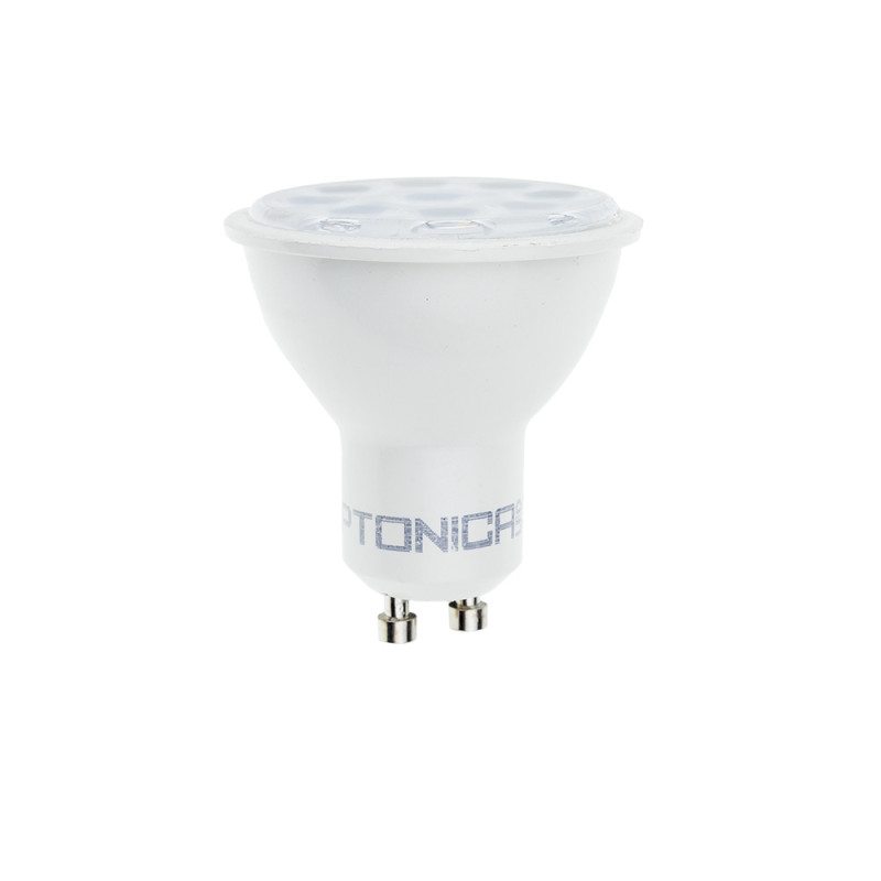 LED lámpa , égő , szpot , GU10 foglalat , 110° 6,5 Watt , meleg fehér , 2700K Optonica