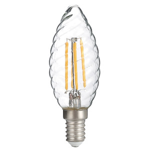 LED TWIST CANDLE C35 4W 400LM E14 220-240V 2700K - FILAMENT