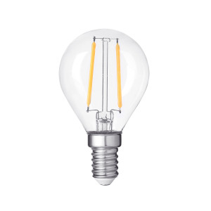 LED BULB G45 4W 400LM E14 175-265V 2700K FILAMENT CLEAR GLASS DIMMABLE